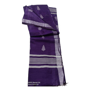 Beautiful Handloom Dark Purple Saree